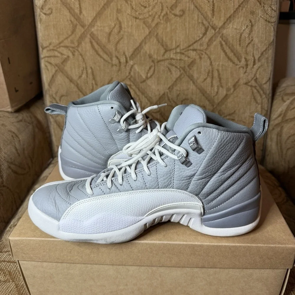 Jordan Air Jordan 12 Retro Stealth Cool Grey White CT8013-015 Men's size 10